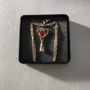 Necklace Gold Tone Chain 16 1/2 inches long